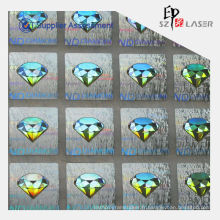 Exploitation de l&#39;étiquette de logo LOGO de diamant holographique utilisant des emballages de parfum